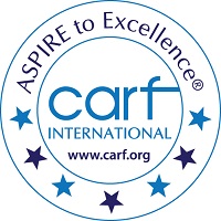 CARF International logo - text is in English