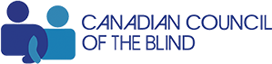 Canadian Council of the Blind logo.