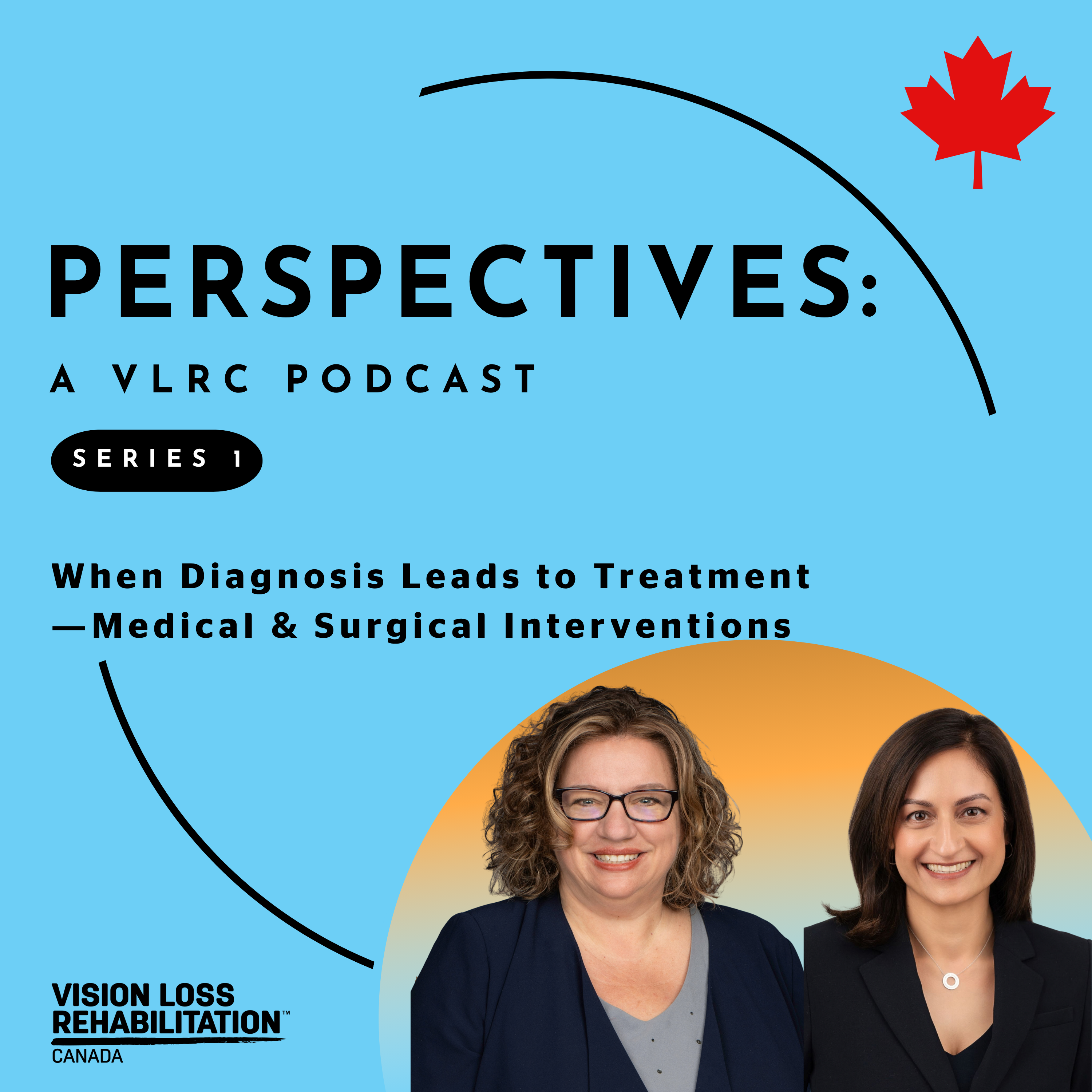 Cover art of Perspectives episode 2, the Perspectives logo featuring host Jen Urosevic and guest Dr. Nina Ahuja